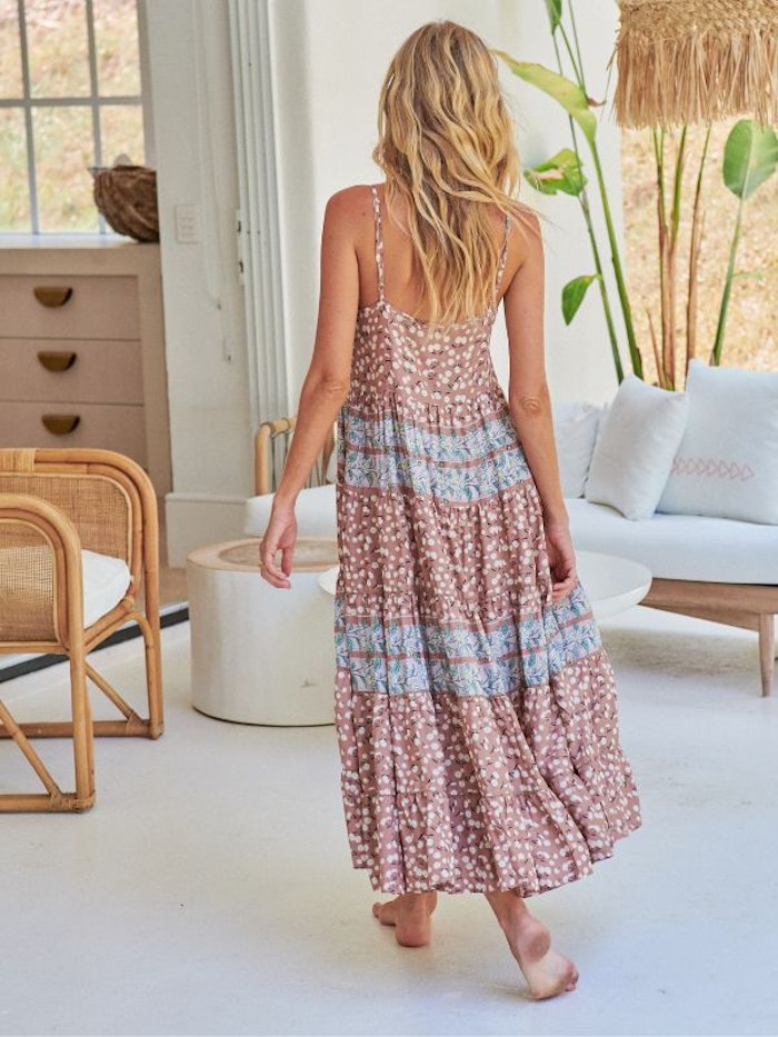 Klänning Ottilie Print Beha Maxi dress - Jaase