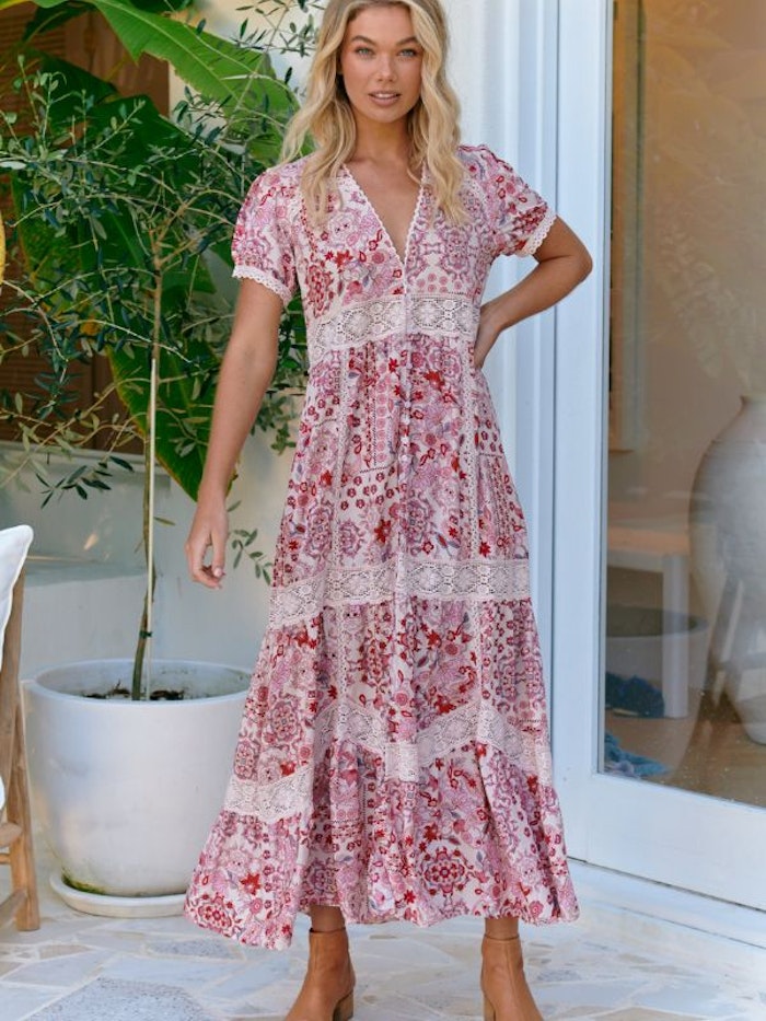 Klänning Ruby Red Huntley Maxi dress - Jaase