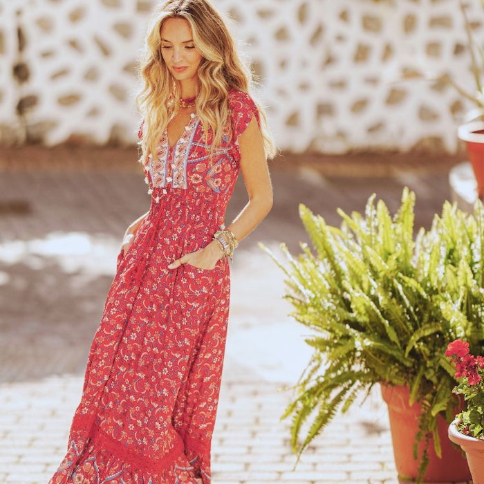Klänning Ruby Rouge print Romi Maxi dress - Jaase