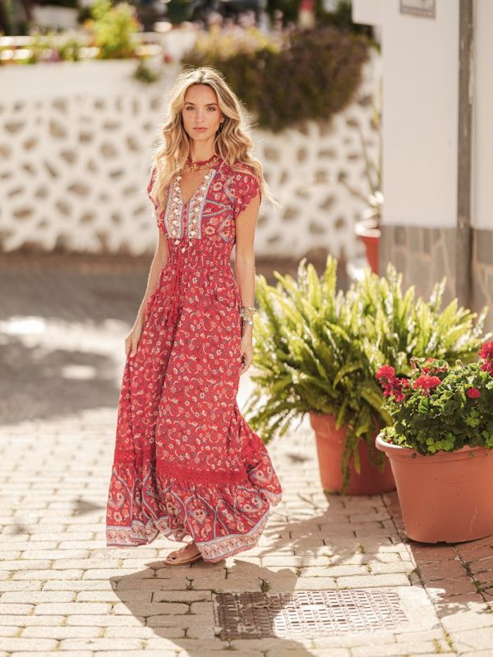 Klänning Ruby Rouge print Romi Maxi dress - Jaase