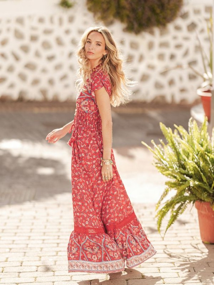 Klänning Ruby Rouge print Romi Maxi dress - Jaase