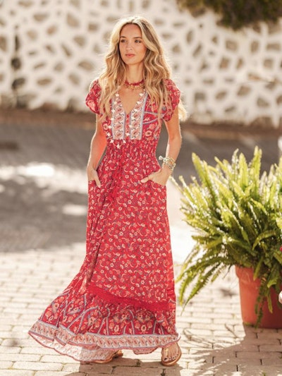 Klänning Ruby Rouge print Romi Maxi dress - Jaase