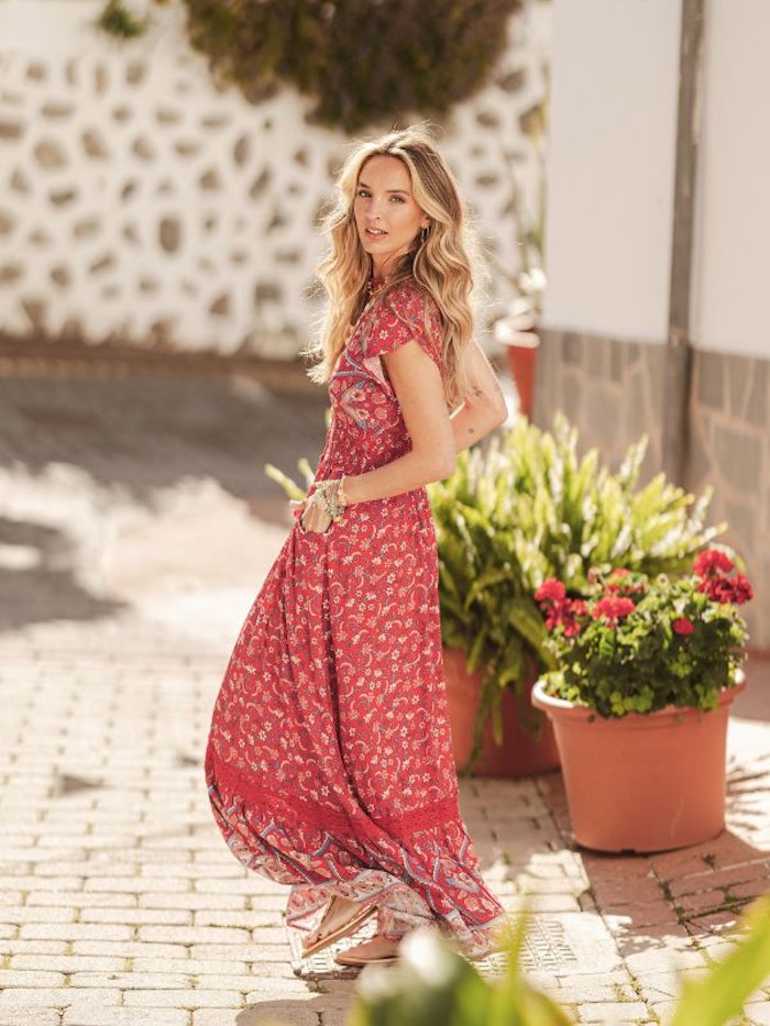 Klänning Ruby Rouge print Romi Maxi dress - Jaase