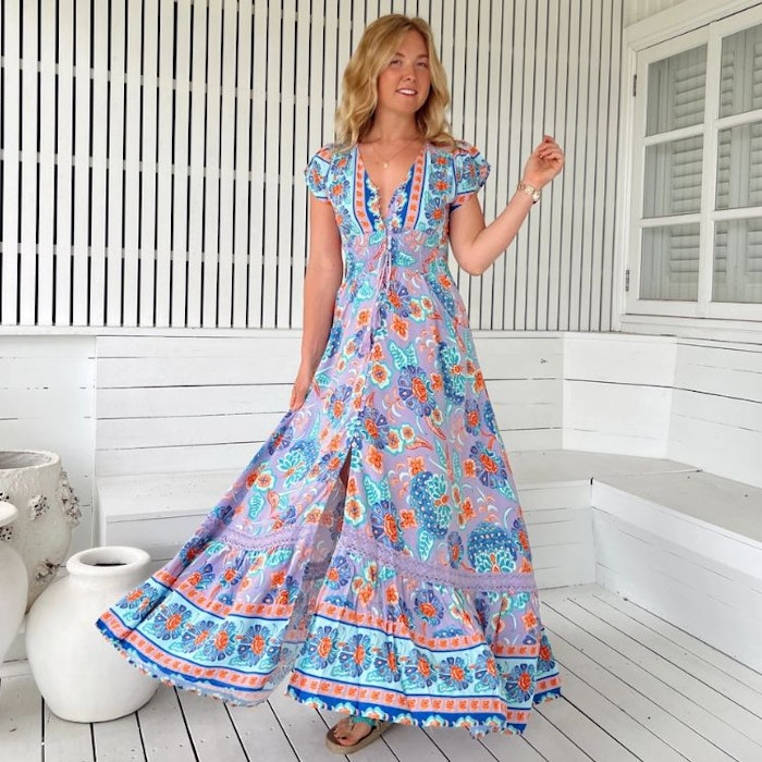 Klänning Daydream print Romi Maxi dress - Jaase