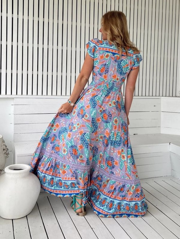 Klänning Daydream print Romi Maxi dress - Jaase