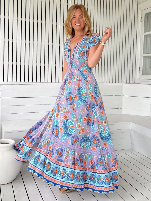 Klänning Daydream print Romi Maxi dress - Jaase