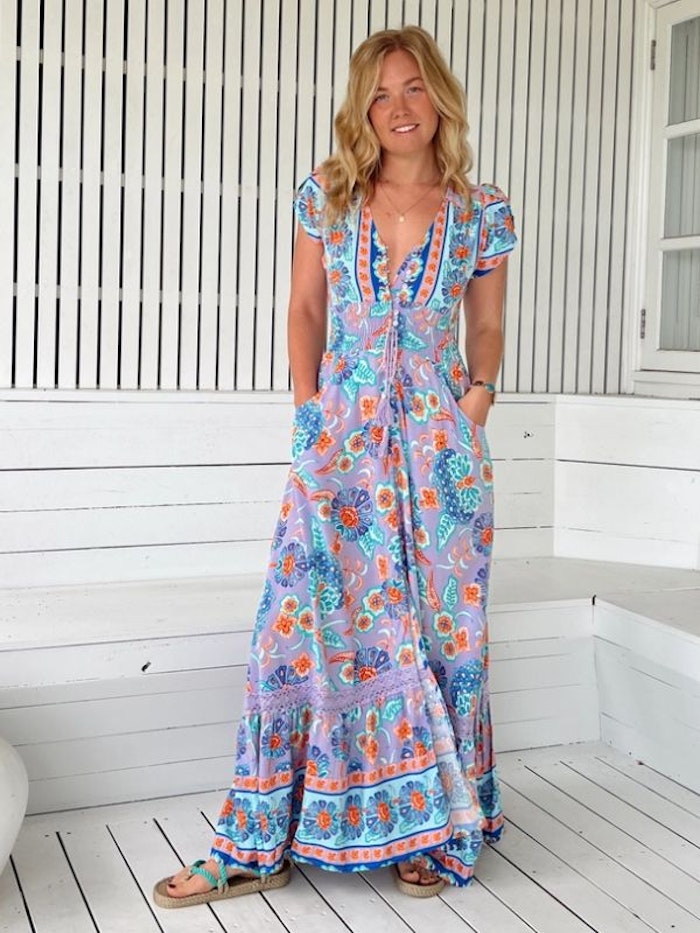 Klänning Daydream print Romi Maxi dress - Jaase