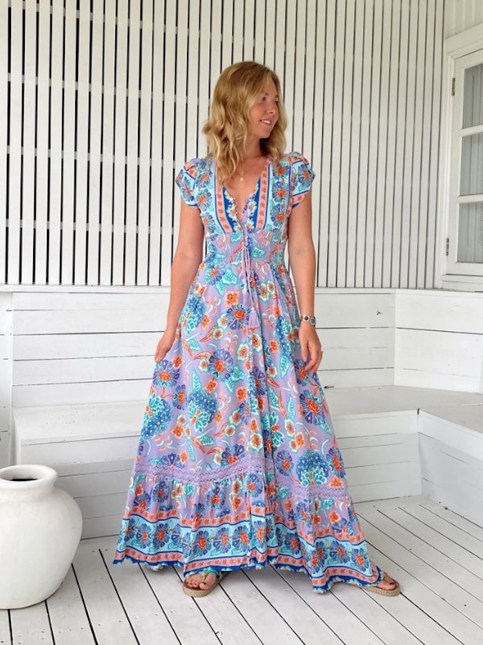 Klänning Daydream print Romi Maxi dress - Jaase
