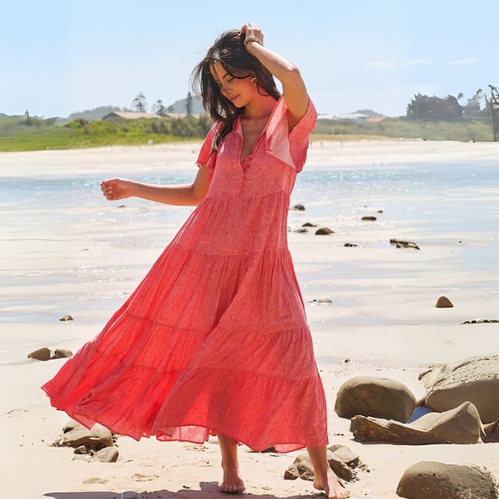 Klänning Little Bow print Valentine Maxi dress - Jaase