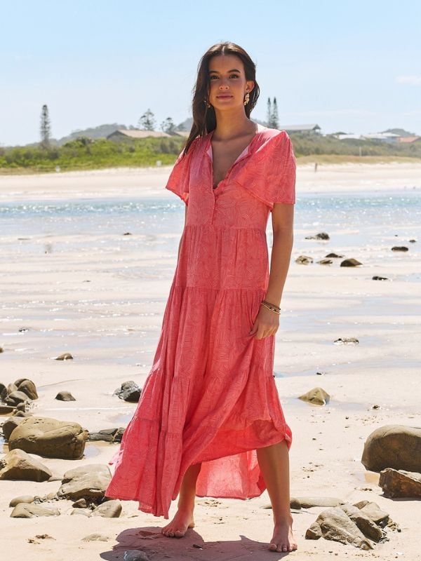 Klänning Little Bow print Valentine Maxi dress - Jaase