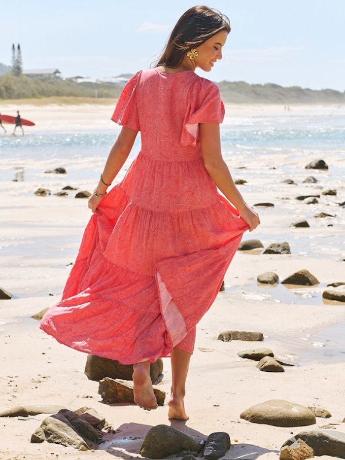 Klänning Little Bow print Valentine Maxi dress - Jaase