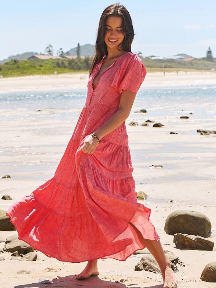 Klänning Little Bow print Valentine Maxi dress - Jaase