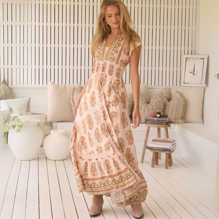 Klänning Palamos print Romi Maxi dress - Jaase