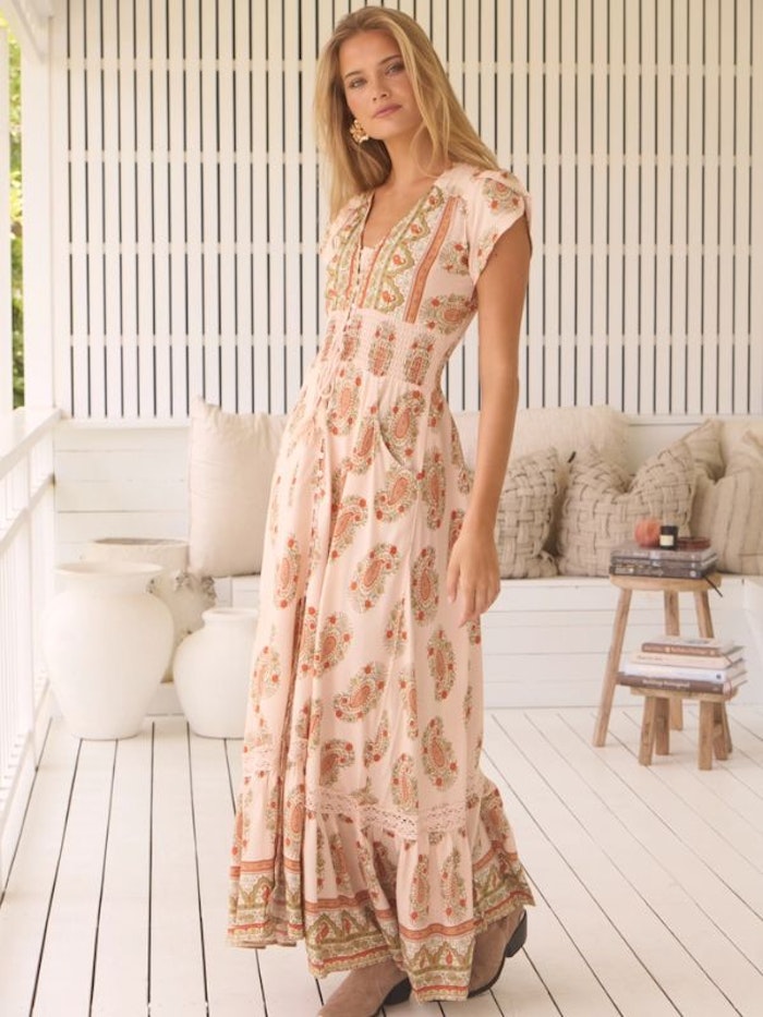 Klänning Palamos print Romi Maxi dress - Jaase
