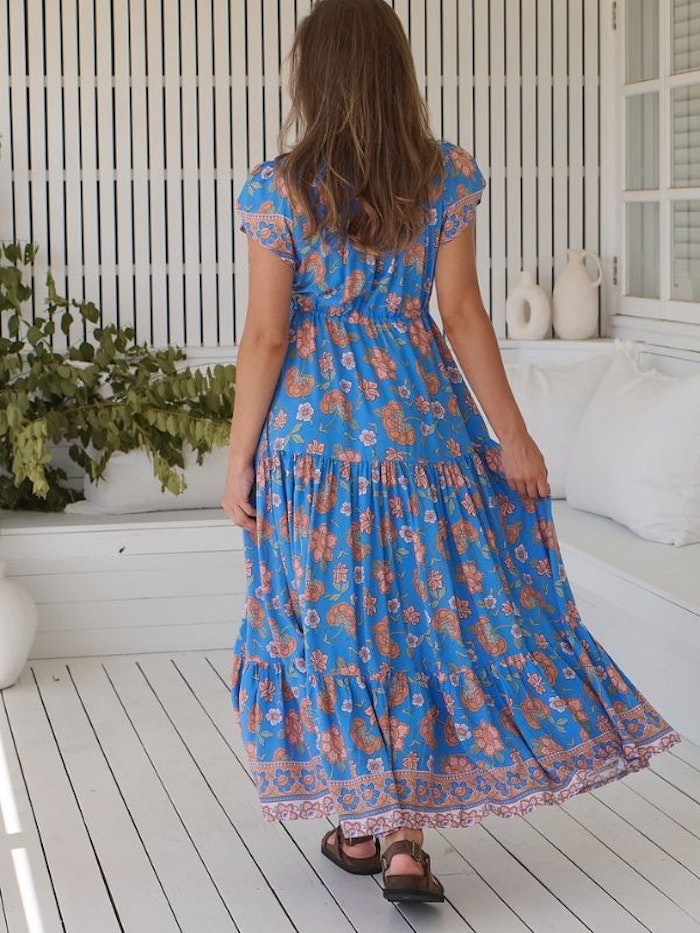 Klänning Sunseeker print Melissa maxi dress - Jaase
