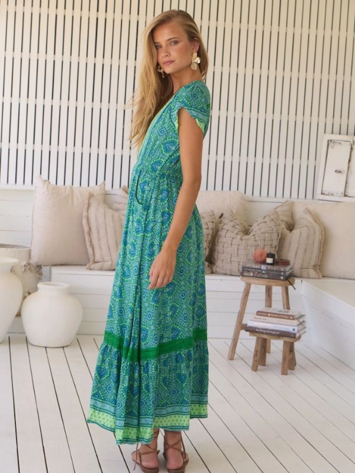 Klänning Tranquility Print Carmen Maxi dress - Jaase