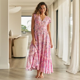 Klänning Enchanted Blooms Print Carmen Maxi dress - Jaase