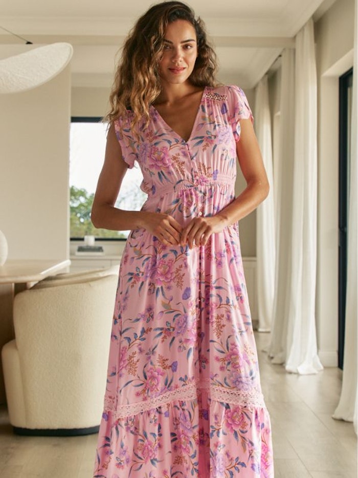 Klänning Enchanted Blooms Print Carmen Maxi dress - Jaase