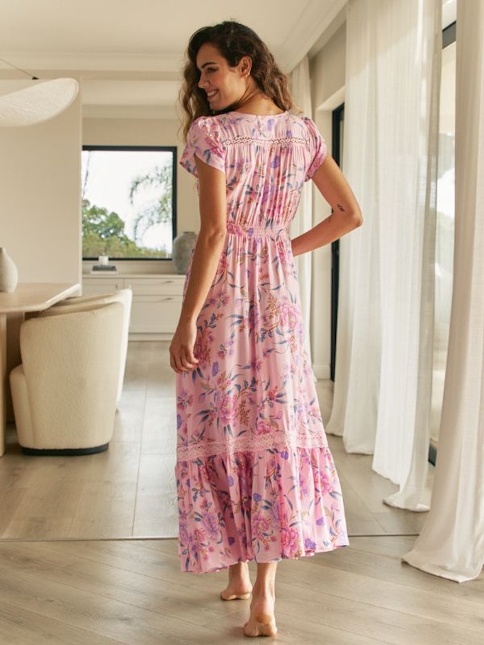 Klänning Enchanted Blooms Print Carmen Maxi dress - Jaase