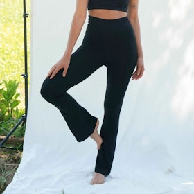 Byxa Shakti Flare Pants Black - Shambhala Barcelona