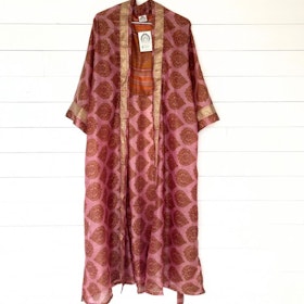 Kimono Uma återvunnen sari Nr 143