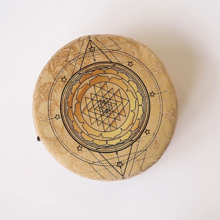 Meditationskudde Rund Sri Yantra - Love Generation