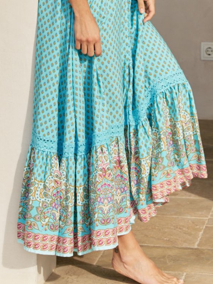 Klänning Atlantis Print Carmen Maxi dress - Jaase