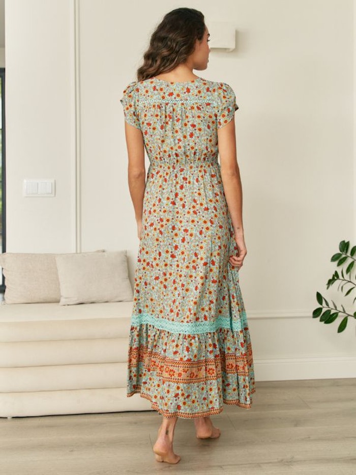 Klänning Synergy Print Carmen Maxi dress - Jaase