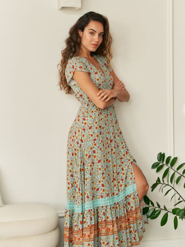 Klänning Synergy Print Carmen Maxi dress - Jaase