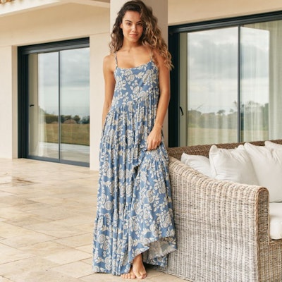 Klänning Day Dream Sea Print Wiona Maxi dress - Jaase