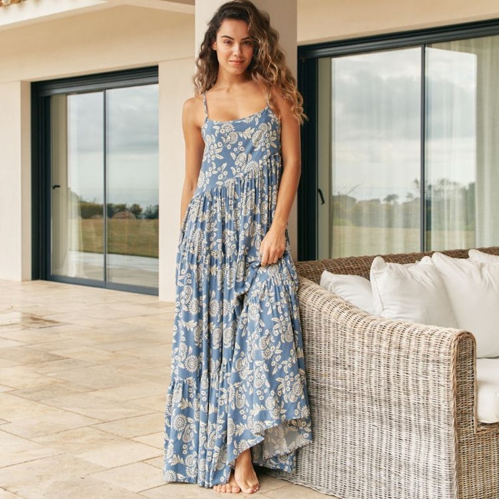 Klänning Day Dream Sea Print Wiona Maxi dress - Jaase