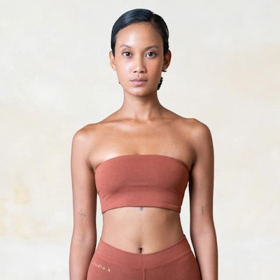 Yoga-BH Nanna Bamboo Tube Top Cinnamon - Studio K