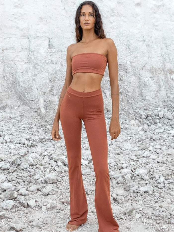 Yoga-BH Nanna Bamboo Tube Top Cinnamon - Studio K