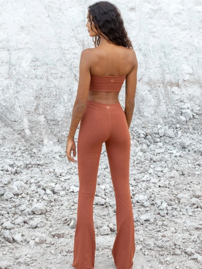 Yoga-BH Nanna Bamboo Tube Top Cinnamon - Studio K