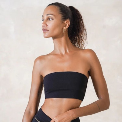 Yoga-BH Nanna Bamboo Tube Top Black - Studio K