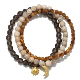 Armband Manifest Balance Gemstone - Set om 3 stycken - Satya
