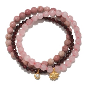 Armband Manifest Love Gemstone - Set om 3 stycken - Satya