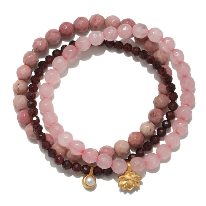 Armband Manifest Love Gemstone - Set om 3 stycken - Satya