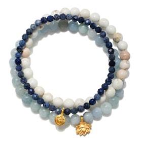 Armband Manifest Positivity Gemstone - Set om 3 stycken - Satya