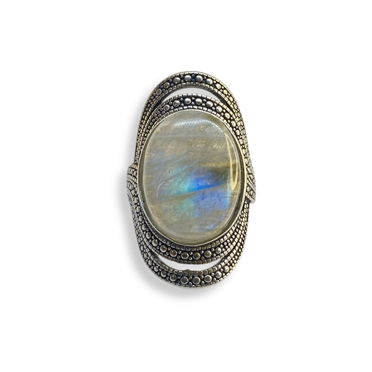 Labradorit Ring (Legerad Koppar)