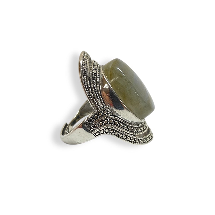 Labradorit Ring (Legerad Koppar)