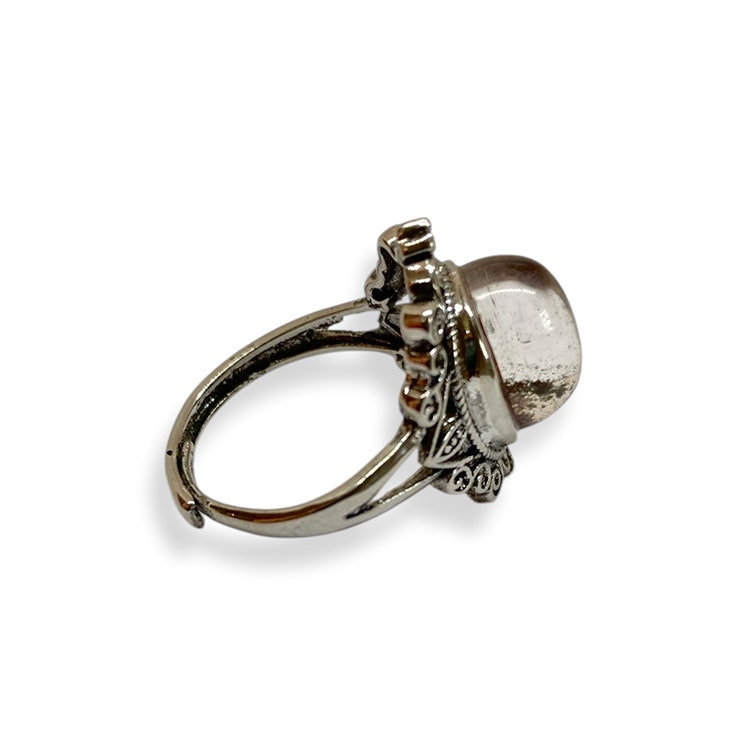 Lodolit "Trädgårdskvarts" Ring (Legerad Koppar, Ställbar)