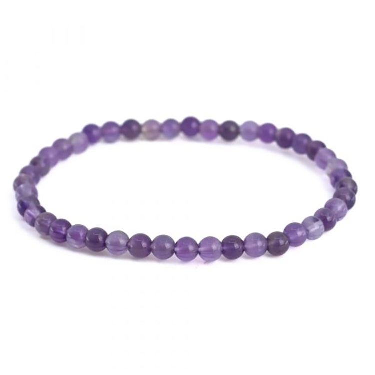 Ametist 4mm pärlor Armband