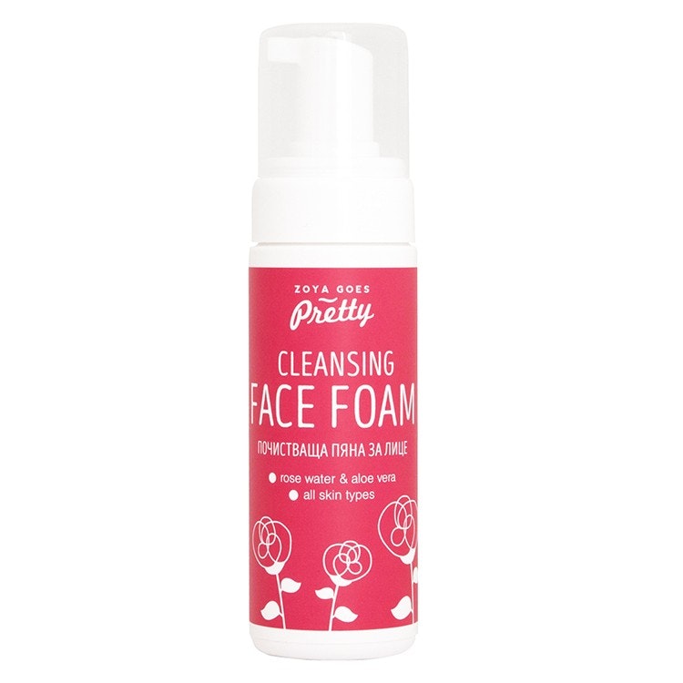 Cleansing Face Foam Rose Water & Aloe Vera
