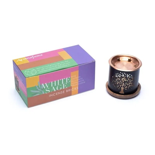 Rökelselampa Startkit, 6 sorters rökelsebrickor (AromaFume)