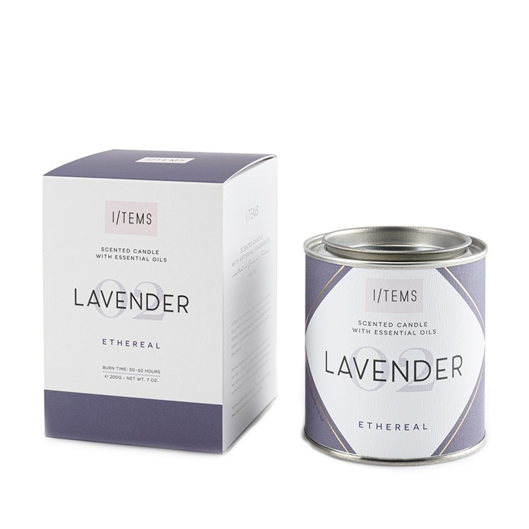 Doftljus LAVENDER 100gr - econatur Bio Company ONLINESHOP FÖR ÅTERFÖRSÄLJARE