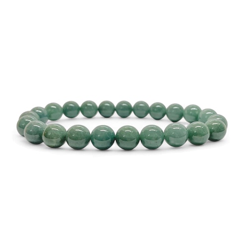 Smaragd 8mm pärlor Armband