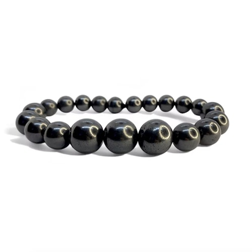 Shungit Armband MARINA 8-12mm pärlor