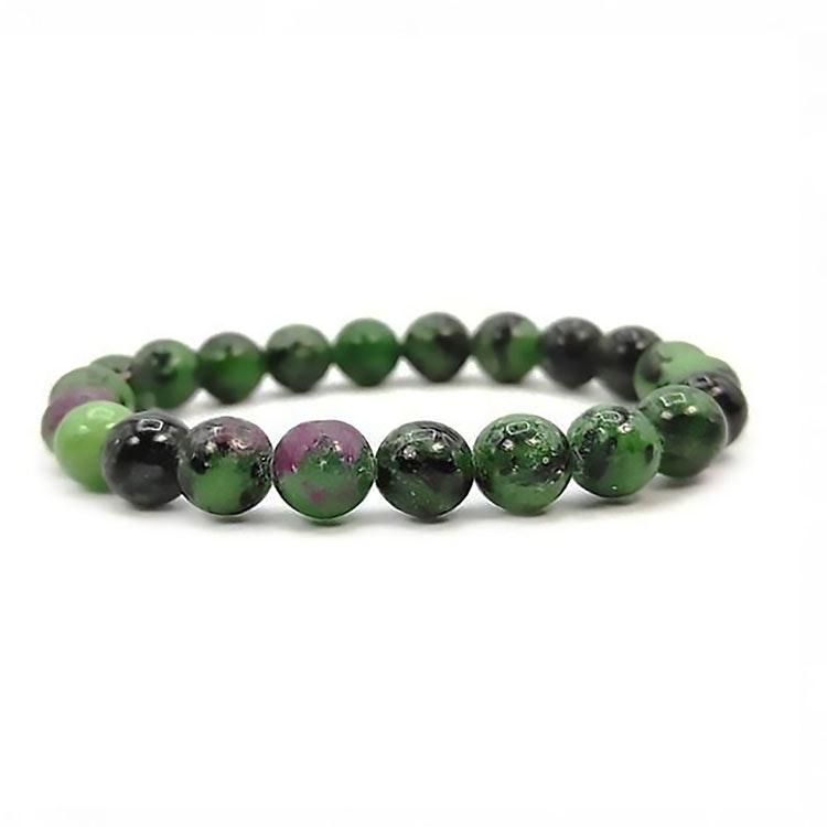 Rubinzoisit 8mm pärlor Armband