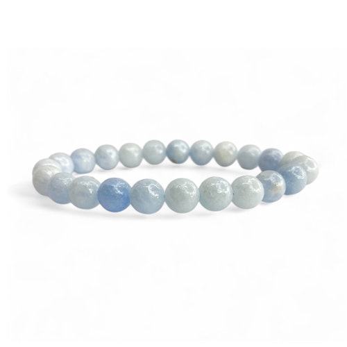 Celestit 8mm pärlor Armband